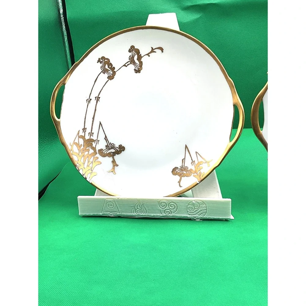 Thomas Vintage Porcelain Platter Set Gold Lily Circa 1939‎